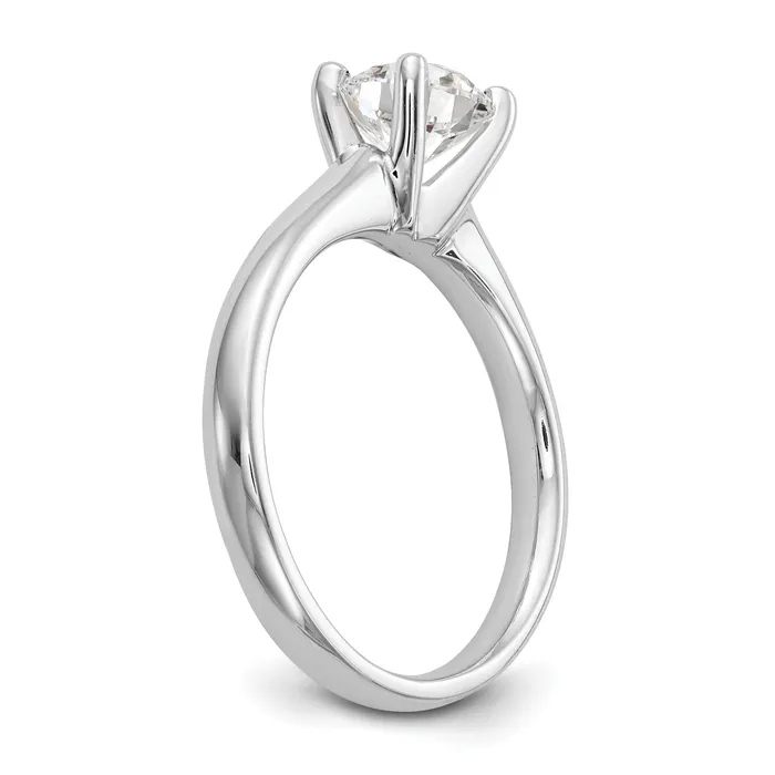 025ct CZ Solid Real 14k White Gold Solitaire Engagement Ring Goldia Rings