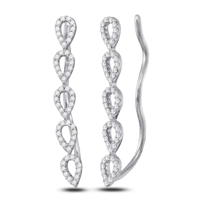 14CTWDiamond CLIMBER EARRING gndatlanta Earrings