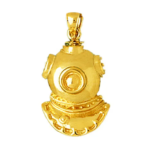 14K Gold Scuba Dive Helmet Pendant Goldia PreStyled Sets