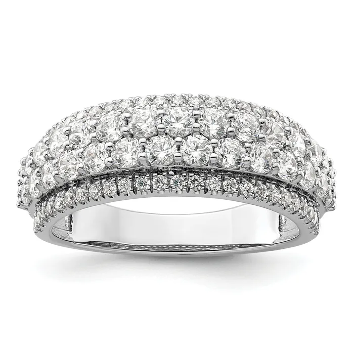 14k White Gold 1 12 Ct Lab Grown Diamond VSSI G Fashion Band Ring Goldia Rings 14k White Gold 1 12 Ct Lab Grown Diamond VSSI G Fashion Band Ring Goldia Rings