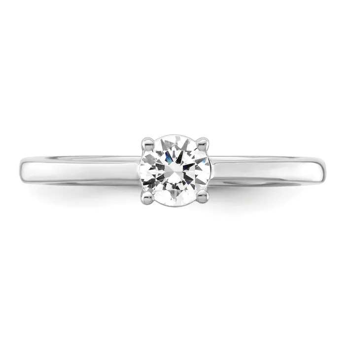 14k White Gold 1 Ct Lab Grown Diamond VSSI G Engagement Ring Goldia Rings