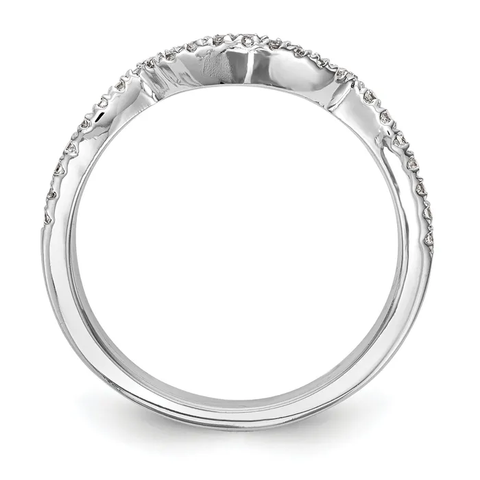 14k White Gold 14kw Lab Grown Diamond SI1SI2 G H I Wedding Band Ring Goldia Rings