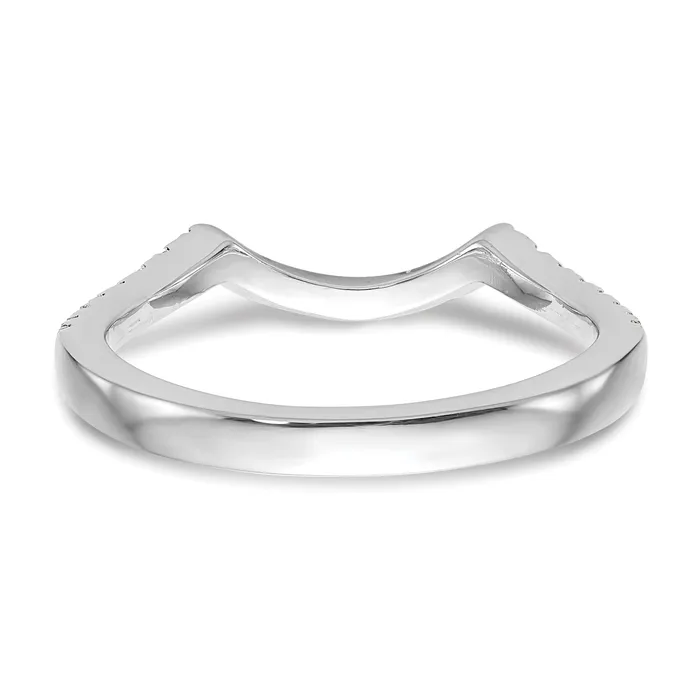 14k White Gold 14kw Lab Grown Diamond SI1SI2 G H I Wedding Band Ring Goldia Rings