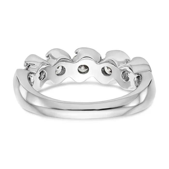 14K White Gold Diamond Band Goldiacom Rings