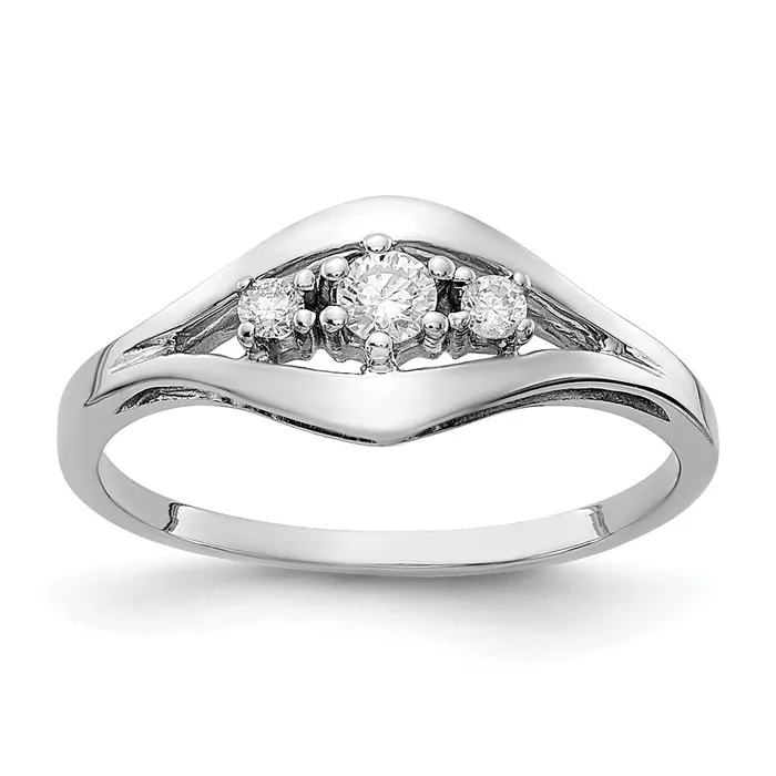 14k White Gold VS Real Diamond ring Goldiacom Rings