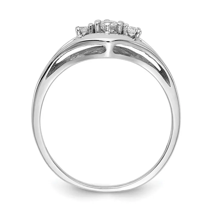 14k White Gold VS Real Diamond ring Goldiacom Rings