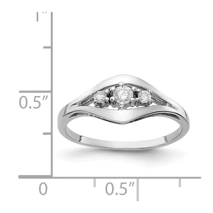 14k White Gold VS Real Diamond ring Goldiacom Rings