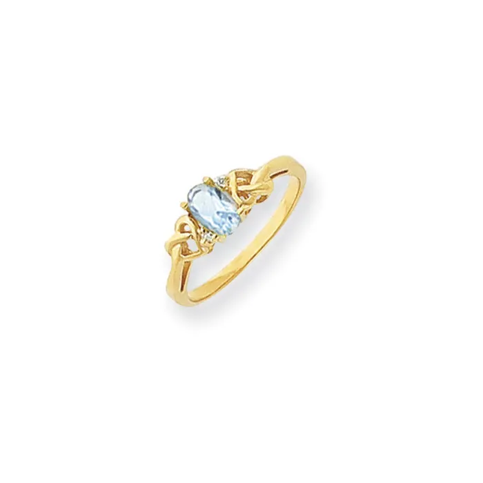 14k Yellow Gold 6x4mm Oval Blue Topaz Checker AAA Diamond ring Goldia Rings 14k Yellow Gold 6x4mm Oval Blue Topaz Checker AAA Diamond ring Goldia Rings