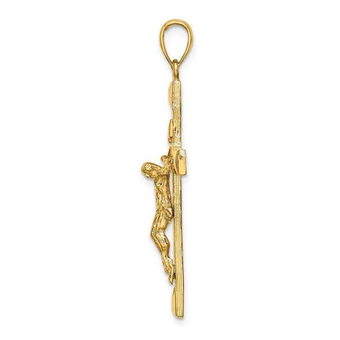 14k Yellow Gold Crucifix Charm Goldia Charm Necklaces