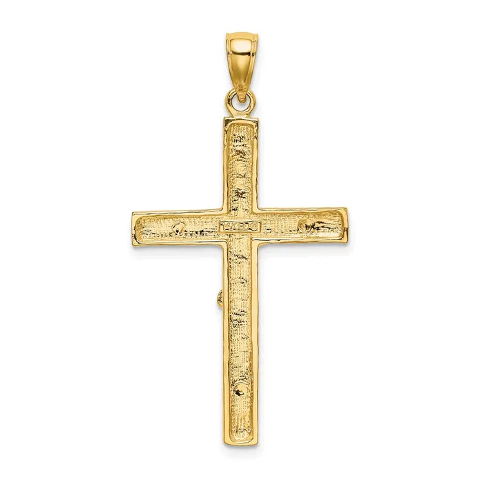 14k Yellow Gold Crucifix Charm Goldia Charm Necklaces
