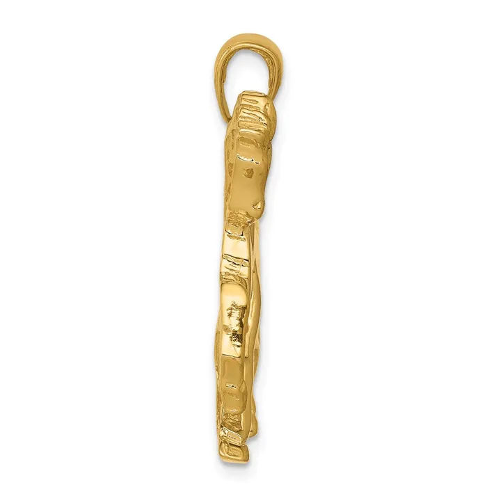 14k Yellow Gold Horse Galloping Pendant Goldia PreStyled Sets