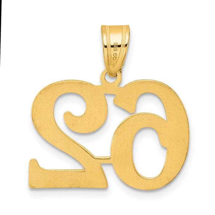 14k Yellow Gold Polished Number 62 Pendant Goldia PreStyled Sets