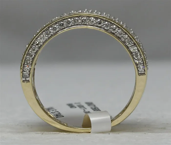 14k Yellow Gold Round Diamond Pave Band Ring 315 Cttw gndatlanta Rings