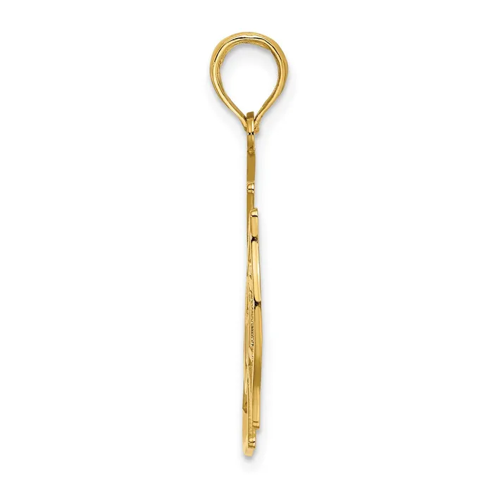 14k Yellow Gold VFD Member Shield Charm Goldia Charm Necklaces
