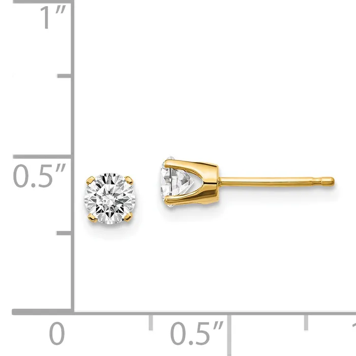 14y 60ct I1 J K Diamond Stud Push on Post Earrings goldiaca Earrings
