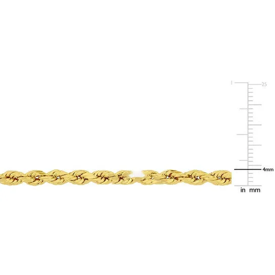 Bracelets JMS always Original AMOUR Rope Chain Bracelet In 14K Yellow Gold 725 inches Bracelets JMS always Original AMOUR Rope Chain Bracelet In 14K Yellow Gold 725 inches