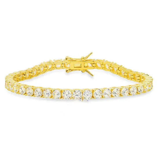 Bracelets JMS always Original Kylie Harper 14k Gold Over Silver Roundcut Cubic Zirconia CZ Tennis Bracelet 725 Bracelets JMS always Original Kylie Harper 14k Gold Over Silver Roundcut Cubic Zirconia CZ Tennis Bracelet 725