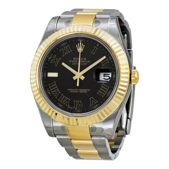 Bracelets JMS always Original Rolex Datejust II Black Dial Stainless Steel and 18K Yellow Gold Oyster Bracelet Automatic Mens Watch 116333BKRO Bracelets JMS always Original Rolex Datejust II Black Dial Stainless Steel and 18K Yellow Gold Oyster Bracelet Automatic Mens Watch 116333BKRO