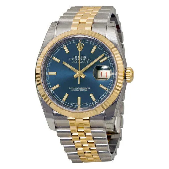 Bracelets JMS always Original Rolex Oyster Perpetual Datejust 36 Blue Dial Stainless Steel and 18K Yellow Gold Jubilee Bracelet Automatic Mens Watch 116233BLSJ Bracelets JMS always Original Rolex Oyster Perpetual Datejust 36 Blue Dial Stainless Steel and 18K Yellow Gold Jubilee Bracelet Automatic Mens Watch 116233BLSJ