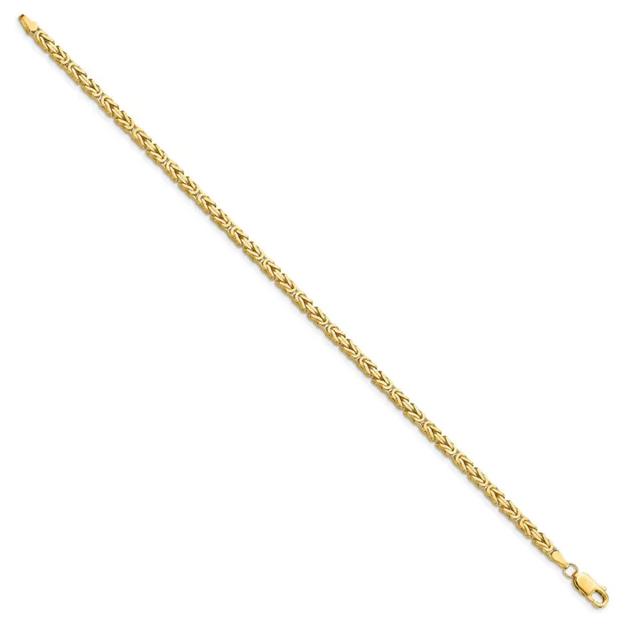 Bracelets MDS 14K Yellow Gold 8 inch 25mm Byzantine with Lobster Clasp Bracelet Bracelets MDS 14K Yellow Gold 8 inch 25mm Byzantine with Lobster Clasp Bracelet