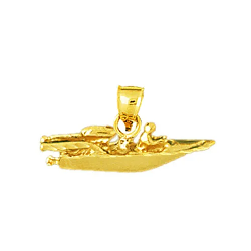 Charm Necklaces 14K Gold Speed Boat Charm Goldia