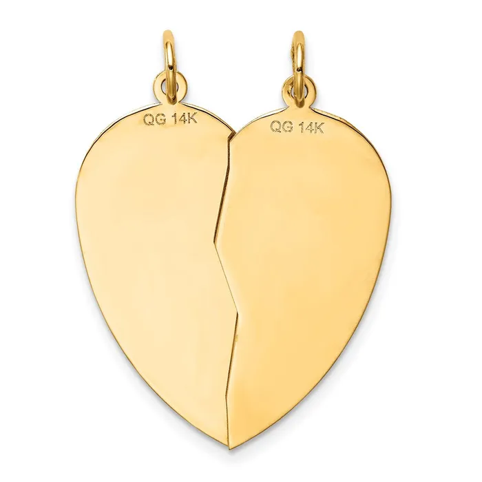 Charm Necklaces Goldia 14k Yellow Gold 2piece Mizpah Charm