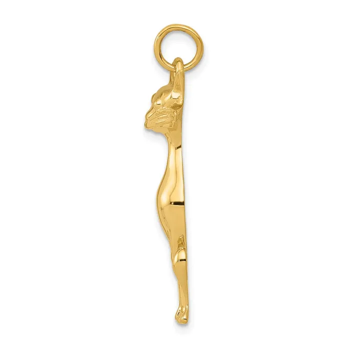 Charm Necklaces Goldia 14k Yellow Gold Cat Charm