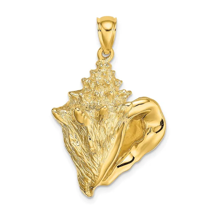 Charm Necklaces Goldia 14k Yellow Gold Conch Shell Charm