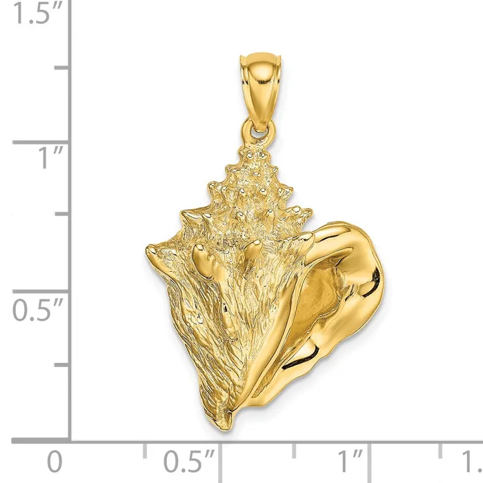 Charm Necklaces Goldia 14k Yellow Gold Conch Shell Charm