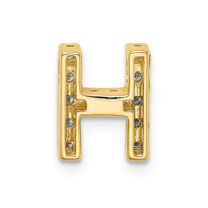Charm Necklaces Goldiacom 14k Diamond Initial H Charm
