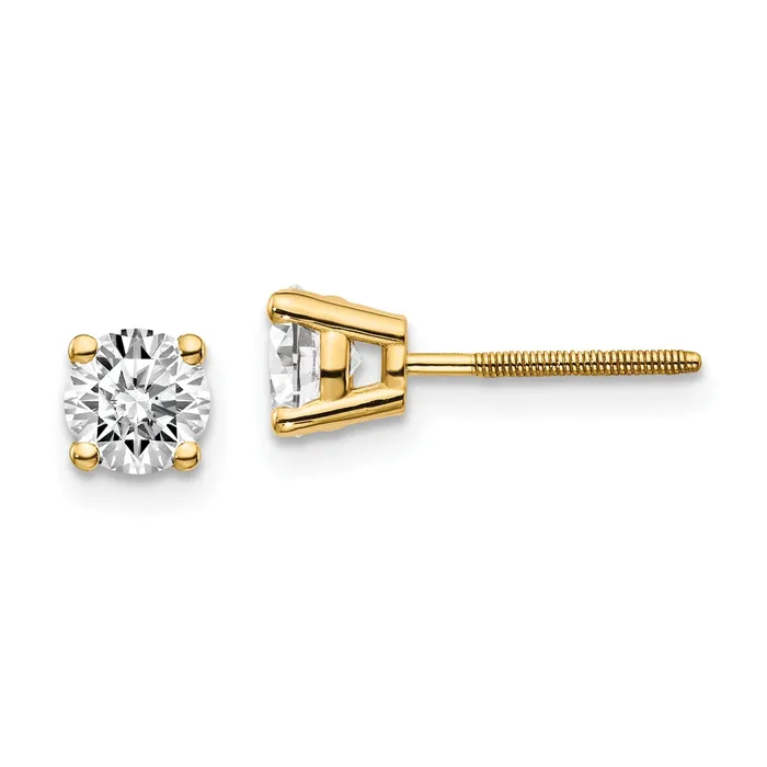 Earrings 14ky 85ct VS2SI1 G I Diamond Stud Thread onoff Post Earrings goldiaca Earrings 14ky 85ct VS2SI1 G I Diamond Stud Thread onoff Post Earrings goldiaca