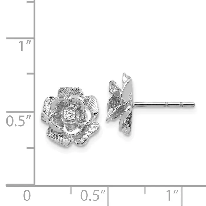 Earrings Goldia 14k White Gold VS Real Diamond Earrings