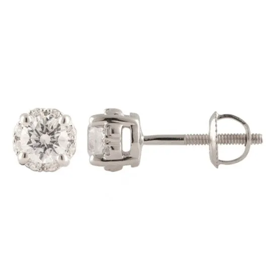 Earrings JMS always Original Diamond Muse 050 cttw 10KT White Gold Prong Set Diamond Stud Earrings for Women Earrings JMS always Original Diamond Muse 050 cttw 10KT White Gold Prong Set Diamond Stud Earrings for Women