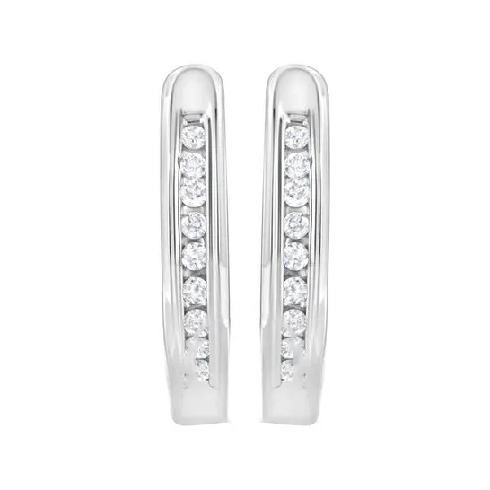 Earrings JMS always Original Haus of Brilliance 925 Sterling Silver 14 cttw LabGrown Diamond Hoop Earring FG Color VS2SI1 Clarity Earrings JMS always Original Haus of Brilliance 925 Sterling Silver 14 cttw LabGrown Diamond Hoop Earring FG Color VS2SI1 Clarity