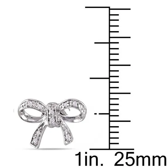Earrings Original AMOUR Diamond Bow Stud Earrings In 10K White Gold JMS always Earrings Original AMOUR Diamond Bow Stud Earrings In 10K White Gold JMS always