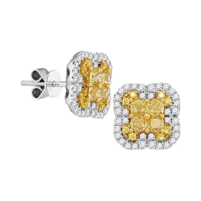 gndatlanta Earrings 1 38CTWDiamond FASHION YELLOW EARRINGS