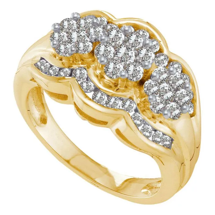 gndatlanta Rings 1 CTDiamond FLOWER RING