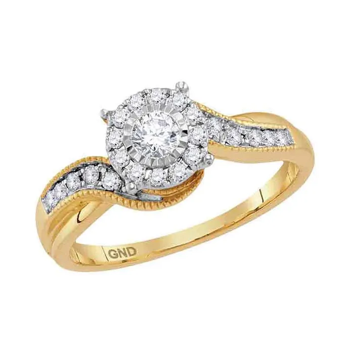 gndatlanta Rings 14k Yellow Gold Diamond Bridal Engagement Ring 13 Cttw gndatlanta Rings 14k Yellow Gold Diamond Bridal Engagement Ring 13 Cttw