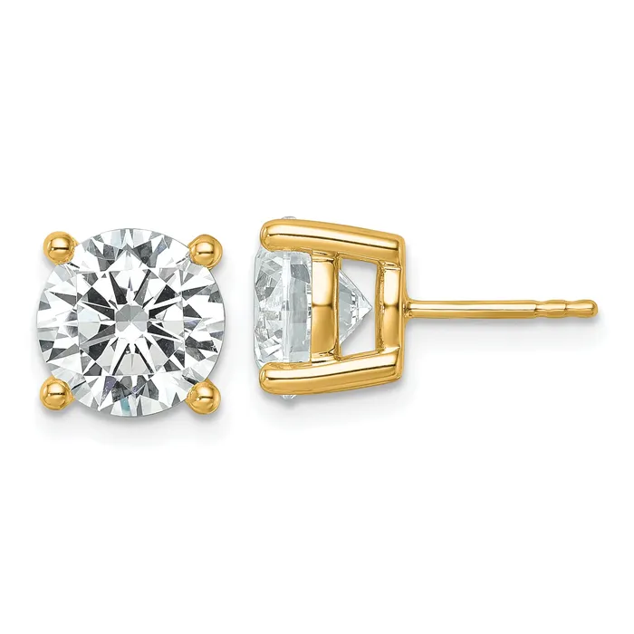 Goldia 14k Yellow Gold 6 ctw Lab Grown Diamond VSSI G Round 4 Prong Heavy Wt Stud Earrings Earrings Goldia 14k Yellow Gold 6 ctw Lab Grown Diamond VSSI G Round 4 Prong Heavy Wt Stud Earrings Earrings