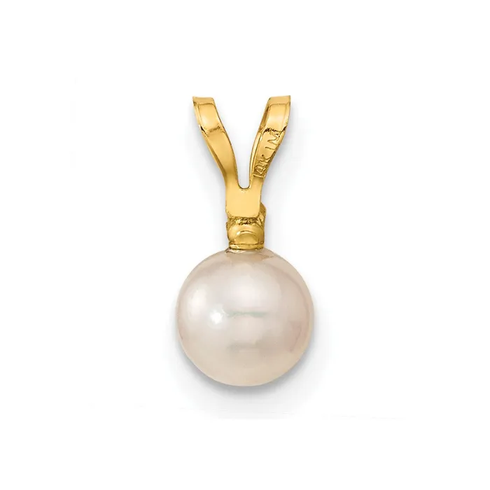 goldiaca Earrings 14K 5 6mm Saltwater Akoya Cultured Pearl and Dia Earring and Pendant Set