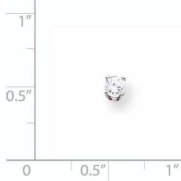 goldiaca Earrings 14k White Gold AA Quality Complete Diamond Stud Earring