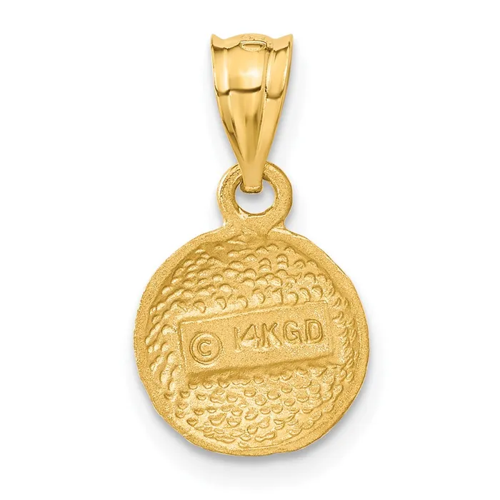 Goldia Charm Necklaces 14k Yellow Gold Basketball Charm