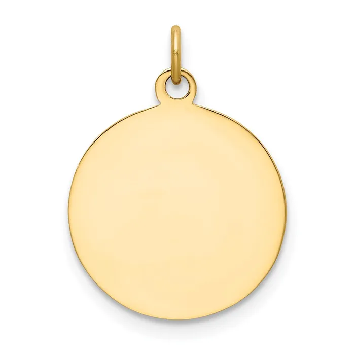 Goldia Charm Necklaces 14k Yellow Gold Saint Elizabeth Seton Medal Charm