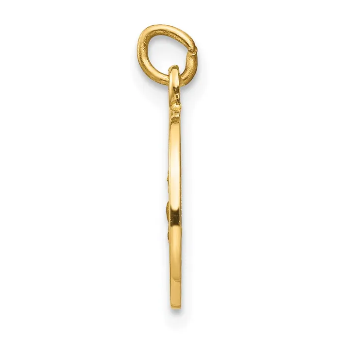 Goldia Charm Necklaces 14k Yellow Gold Saint Roch Medal Charm