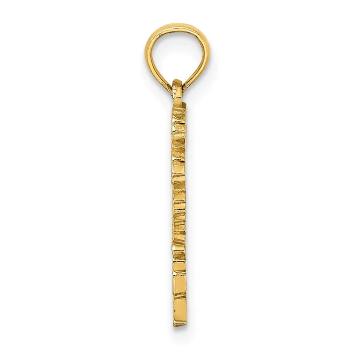 Goldia Charm Necklaces 14k Yellow Gold SOUTH BEACH Palm Tree Charm
