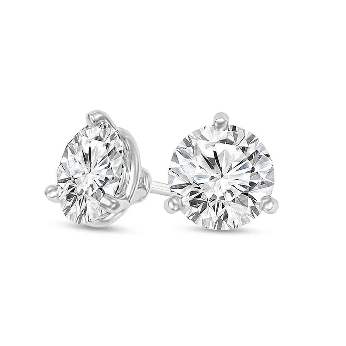 Goldia Earrings 025 CT TW Certified Diamond Solitaire Stud Earrings in 14K White Gold ISI2 Goldia Earrings 025 CT TW Certified Diamond Solitaire Stud Earrings in 14K White Gold ISI2