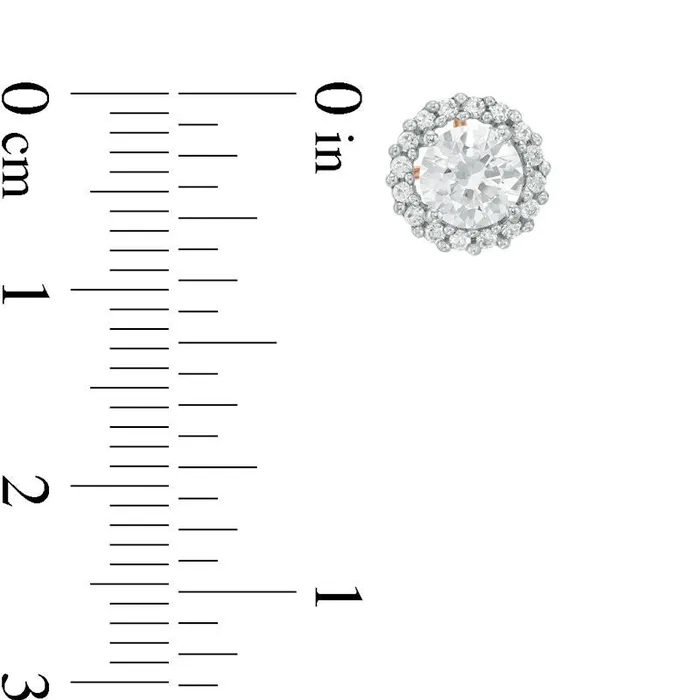 Goldia Earrings 05 CT TW Diamond Flower Frame Stud Earrings in 14K Rose Gold Goldia Earrings 05 CT TW Diamond Flower Frame Stud Earrings in 14K Rose Gold