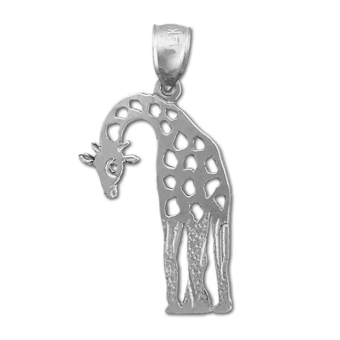 Goldia Necklaces 14K Gold CutOut Giraffe Pendant