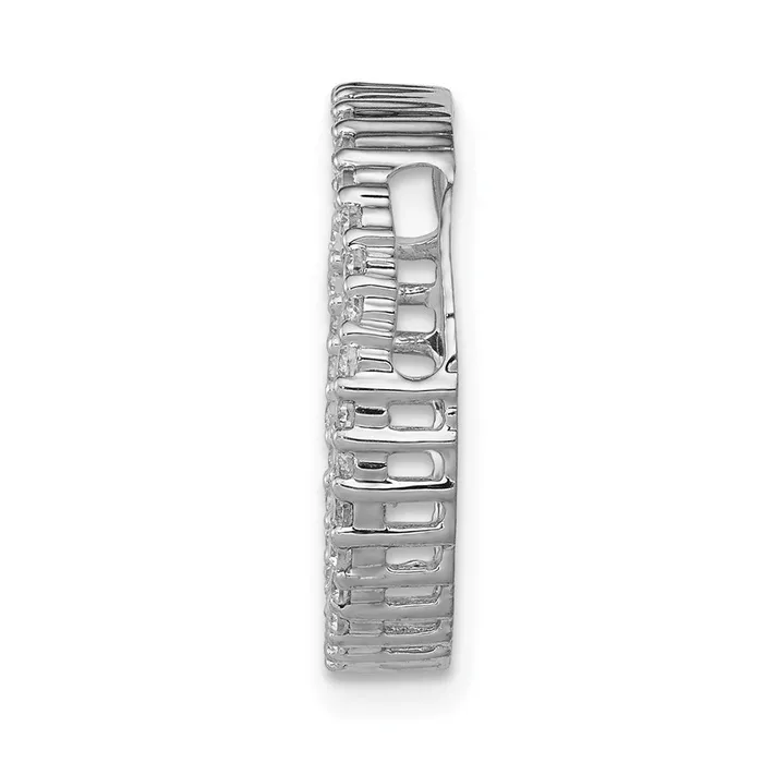 Goldia Necklaces 14k White Gold 13ct Real Diamond Circle Chain Slide