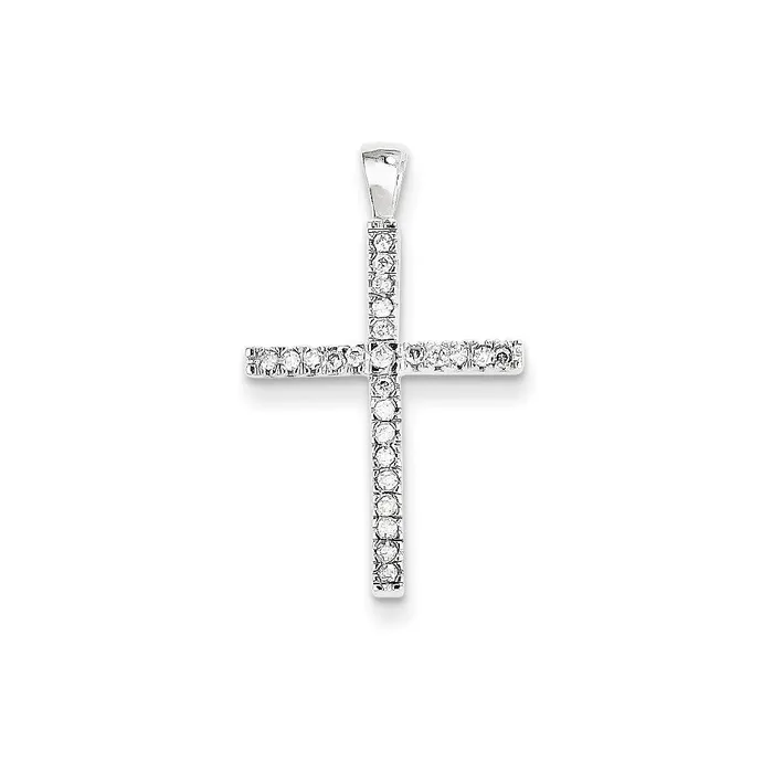 Goldia Necklaces 14k White Gold Cross Pendant
